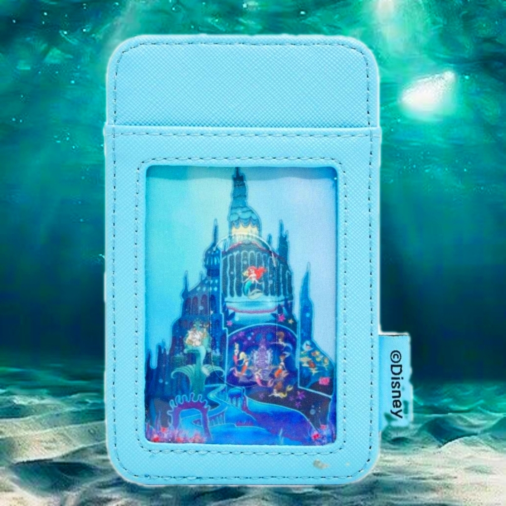 Loungefly The Little mermaid🧜‍♀️Castle Mini Backpack, Card Holder and charm! - Picture 13 of 13
